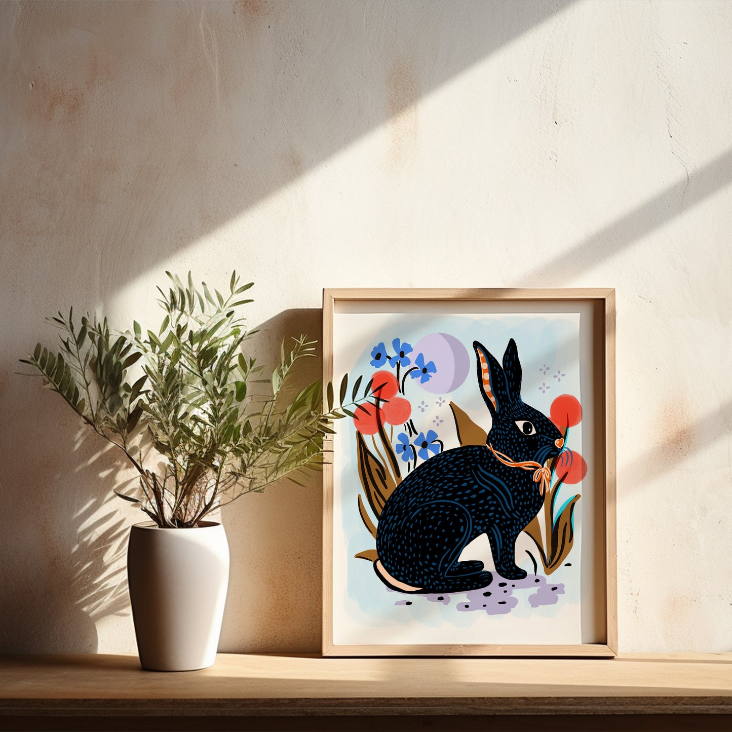 Moon Bunny - Art Print