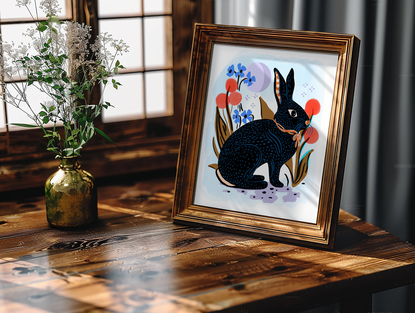 Moon Bunny - Art Print