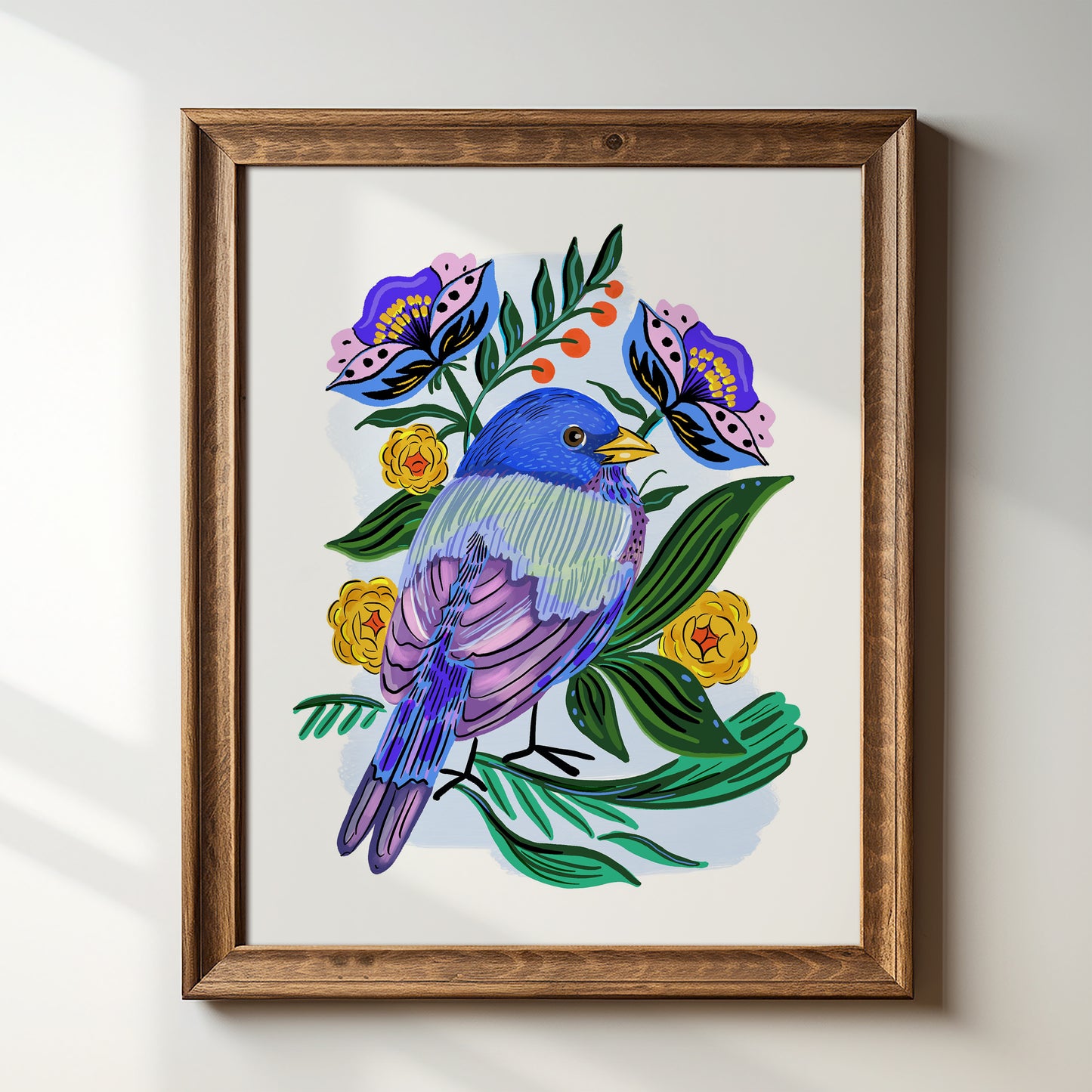 Painted Bunting - Art Print