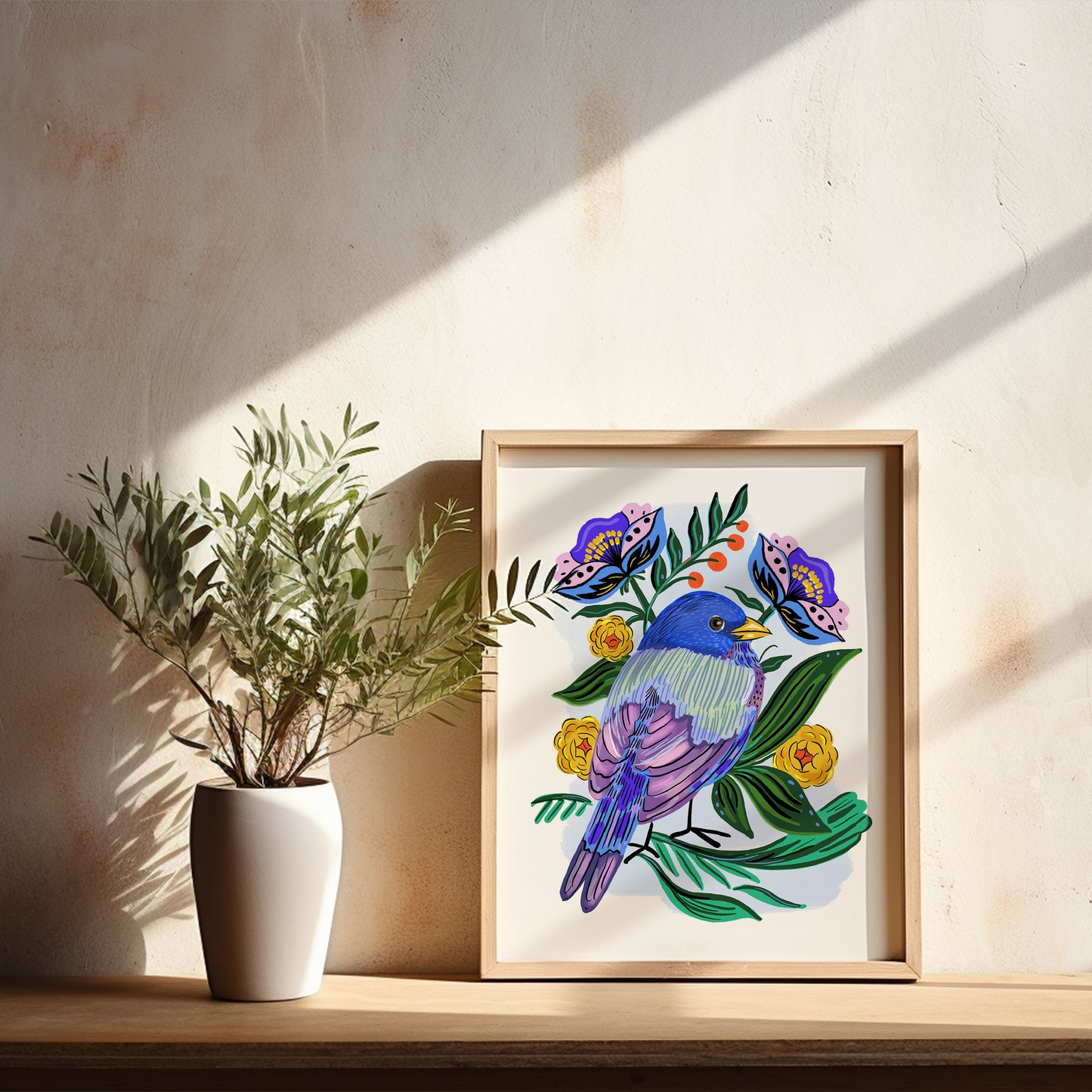 Painted Bunting - Art Print