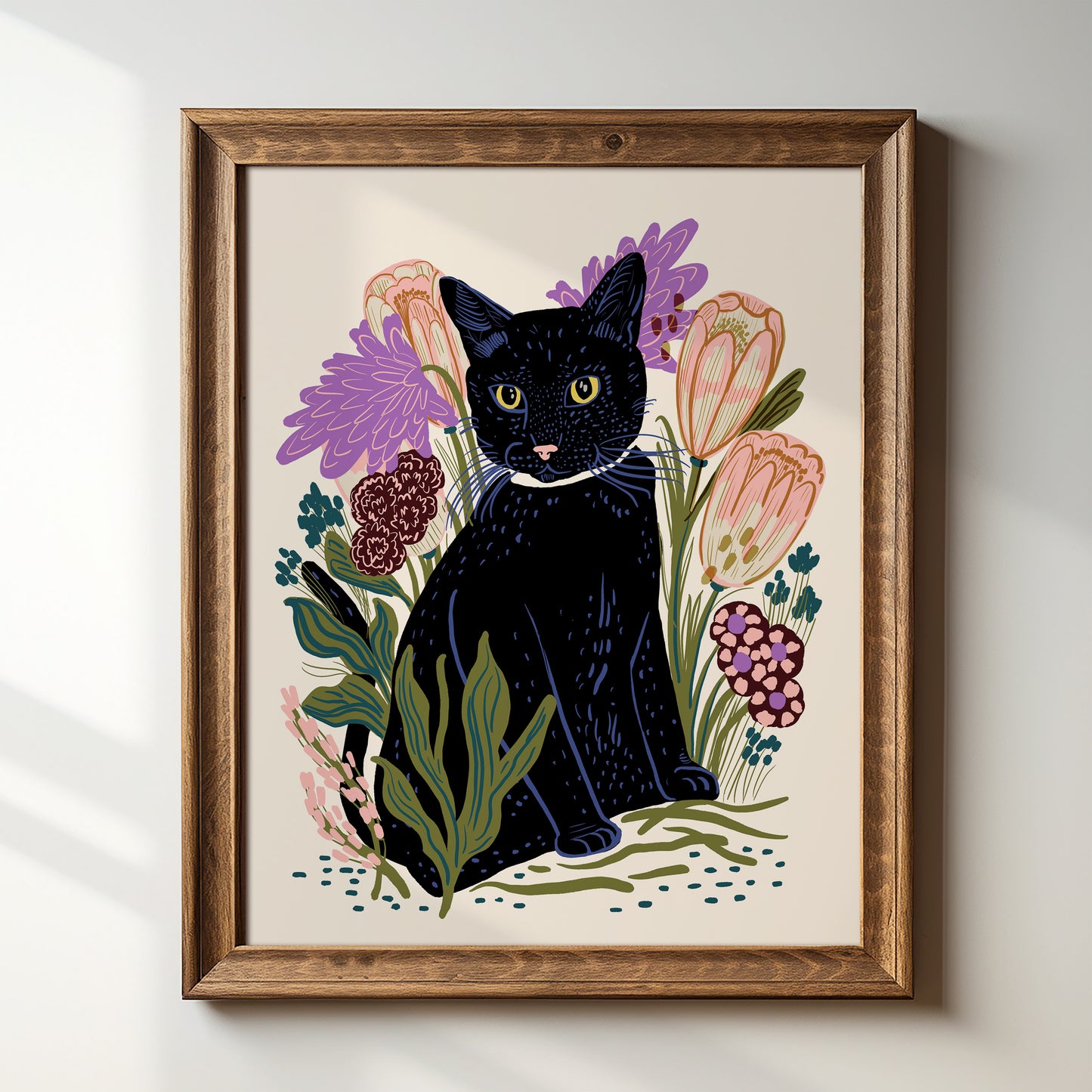 Black Cat - Art Print