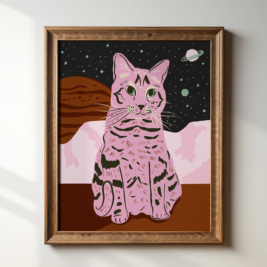 Space Cat - Art Print