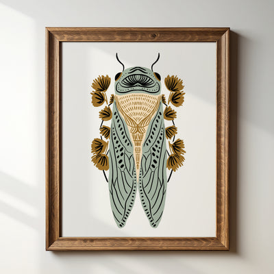 Cicada: Sage - Art Print