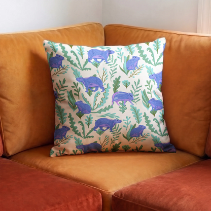 Candy Colored Capybara Fabric