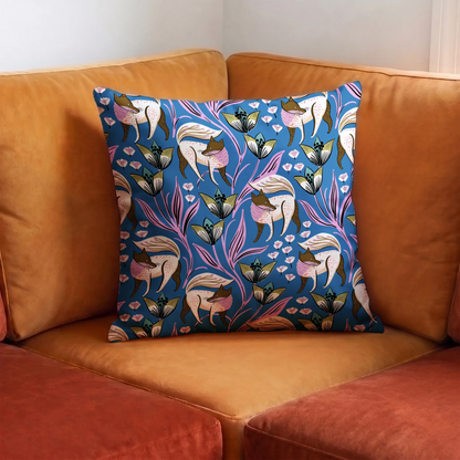 Fox Flowers Fabric