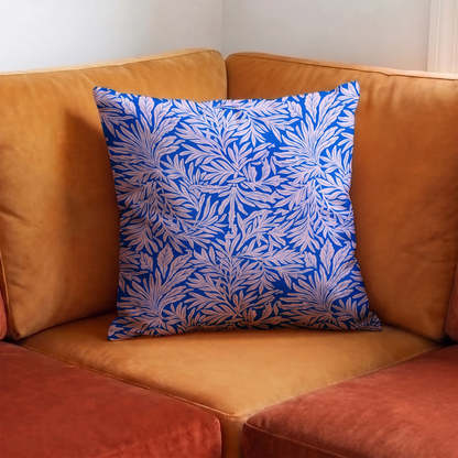 Willow Leaves, Electric Blue Fabric