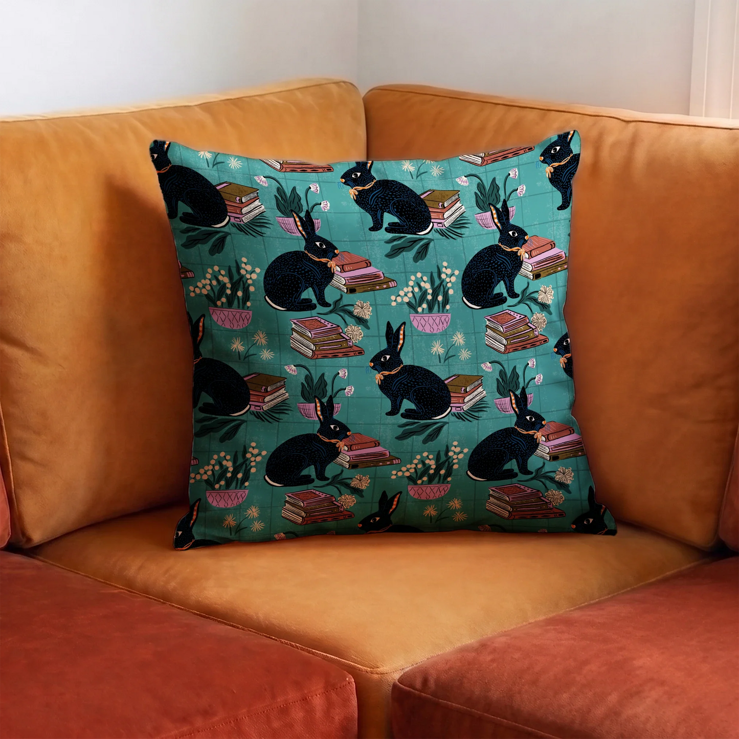 Bookish Bunnies   Fabric