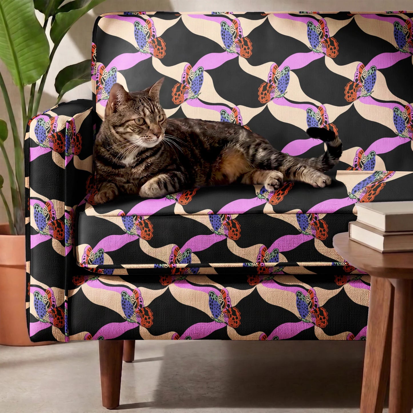 Abstract Butterflies  Fabric