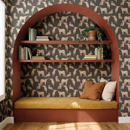 Big Cats, Urbane Bronze, Medium Wallpaper