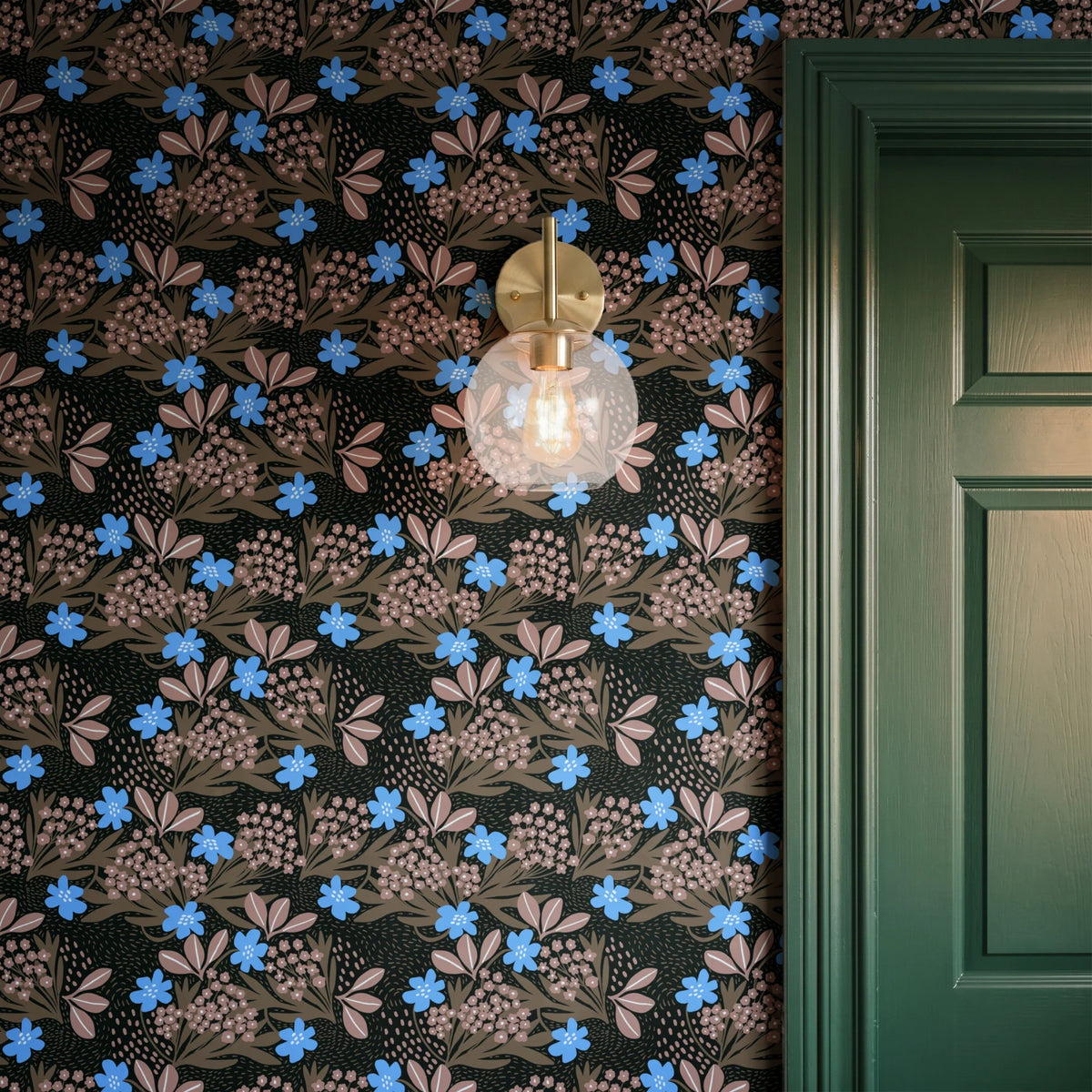 Edinburgh Floral, Moody Wallpaper