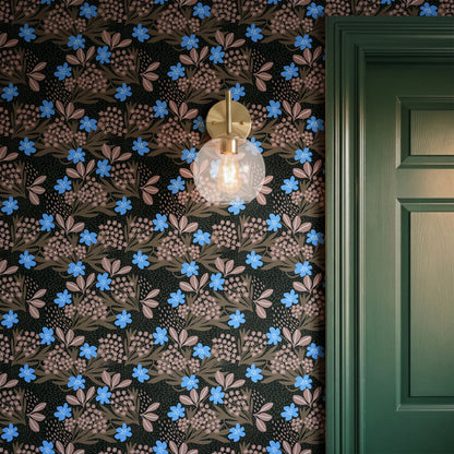 Edinburgh Floral, Moody Wallpaper