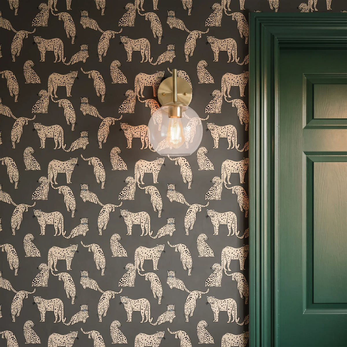 Big Cats, Urbane Bronze, Medium Wallpaper
