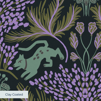 Dancing Dogs, Wisteria Wallpaper