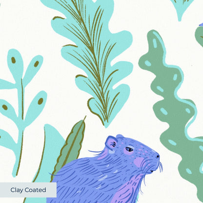 Candy Colored Capybara Wallpaper