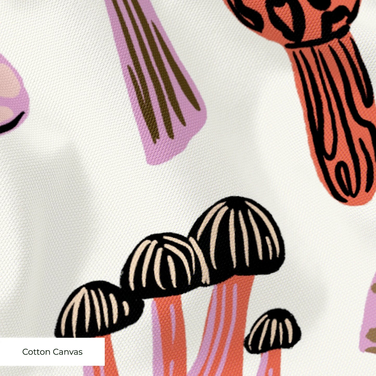 Foraged Mushrooms Fabric