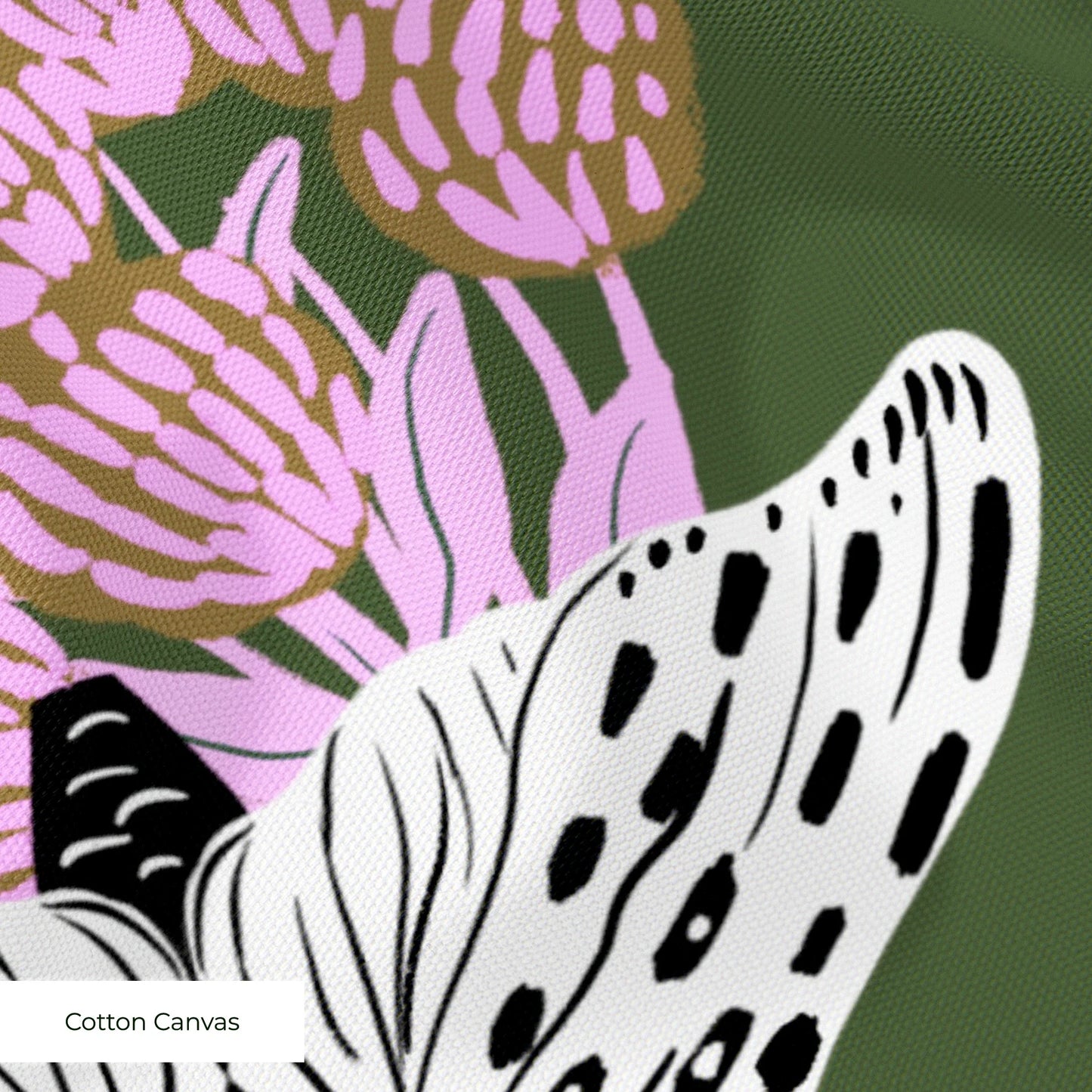 Tiger Moths, Green Fabric