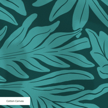 Willow Leaves, Lush Teal Fabric