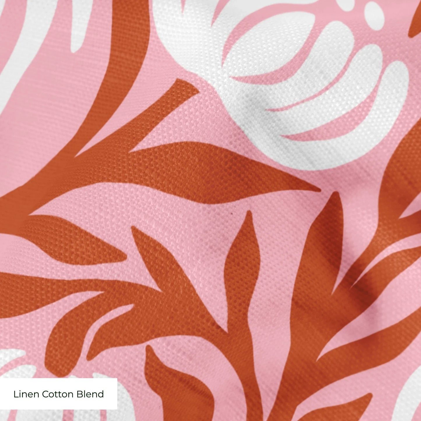Morris Vines, Terracotta and Pink Fabric