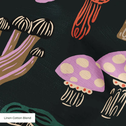 Eclectic Shrooms, Vintage Fabric