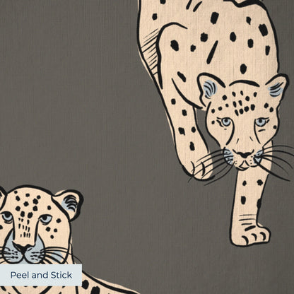 Big Cats, Urbane Bronze, Medium Wallpaper