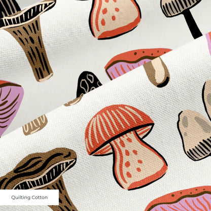 Foraged Mushrooms Fabric
