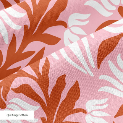 Morris Vines, Terracotta and Pink Fabric