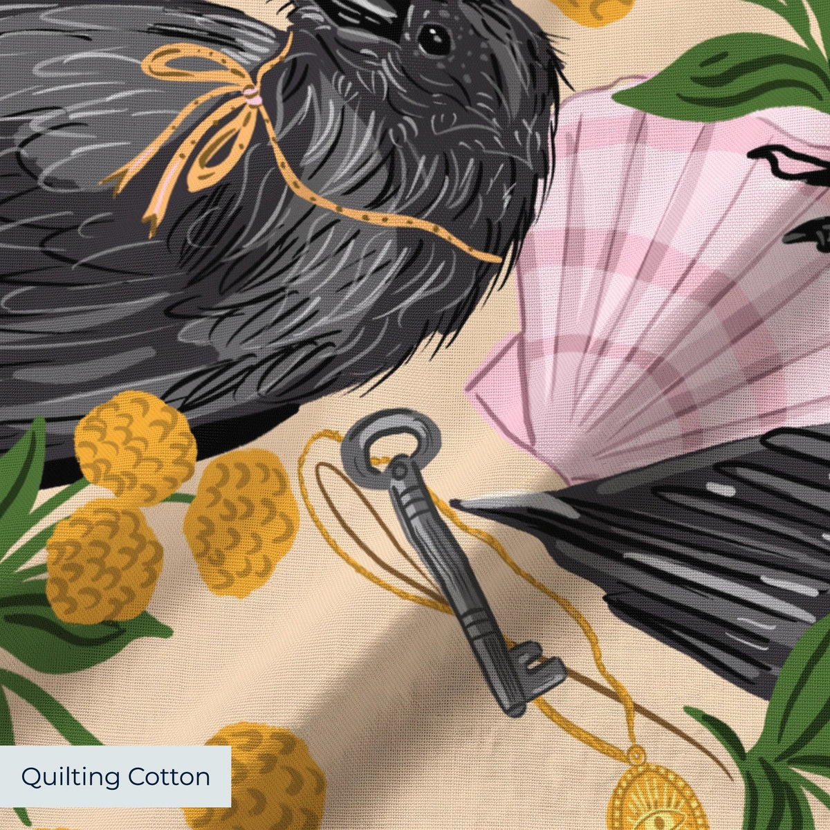 Crows and Curiosities Fabric