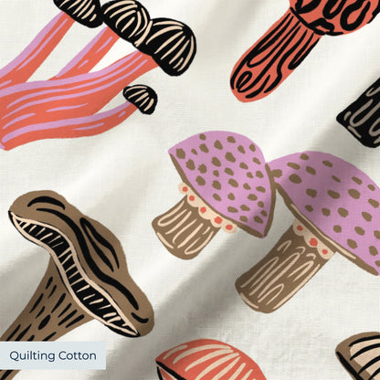 Foraged Mushrooms Fabric