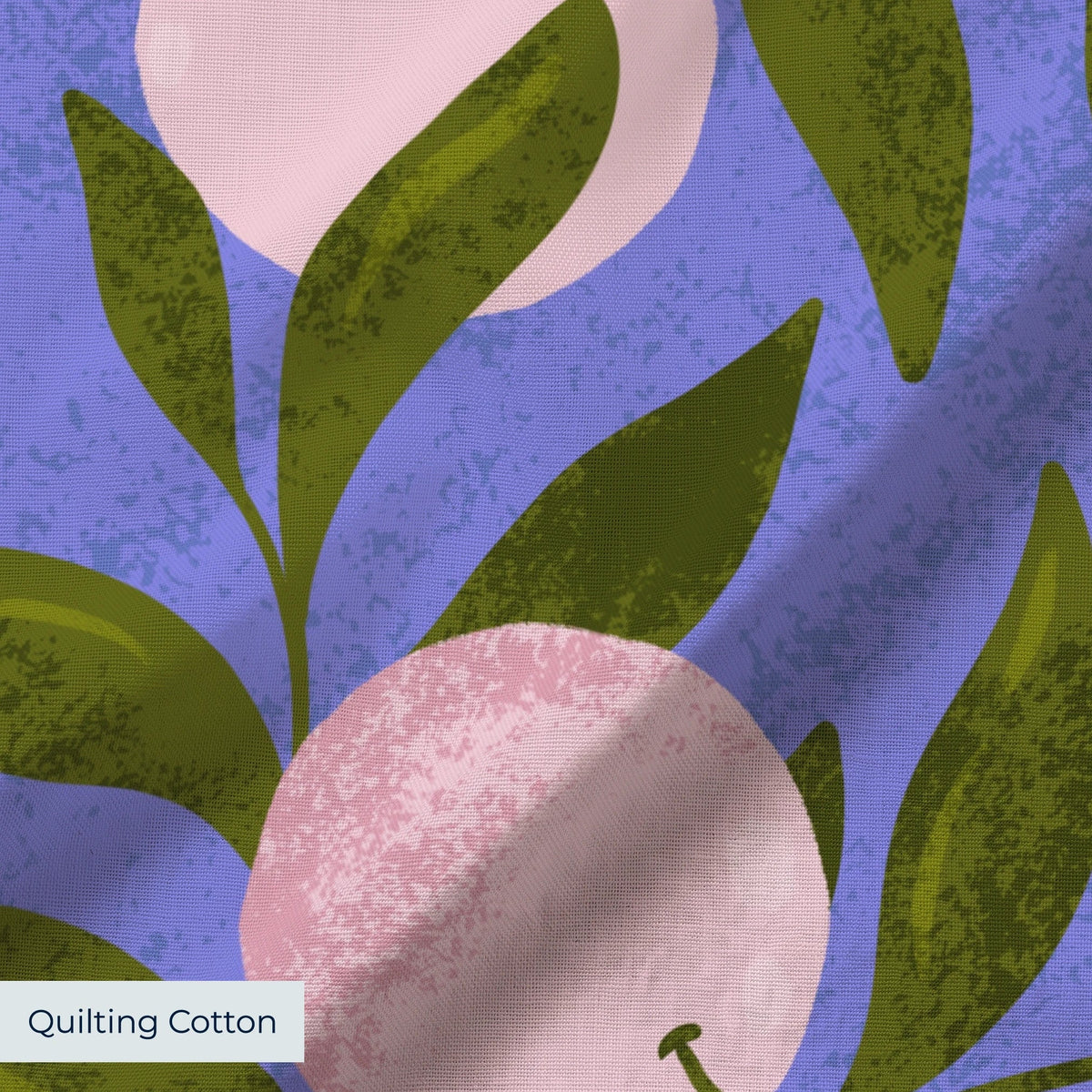 Orange Grove, Periwinkle Fabric