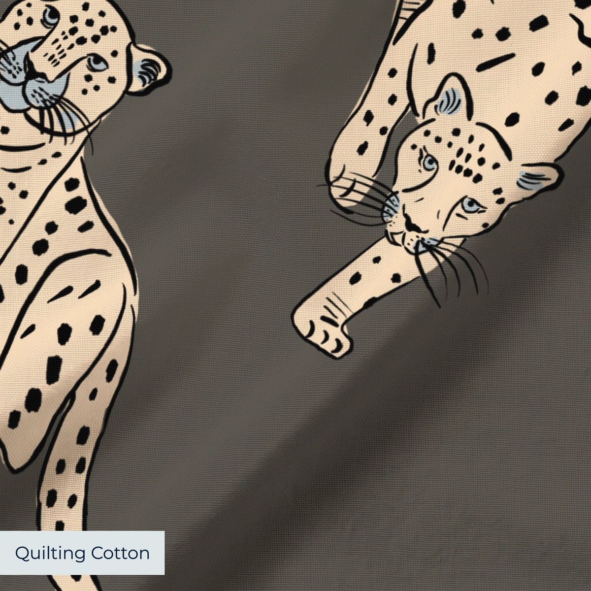 Big Cats, Urbane Bronze, Medium Fabric