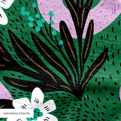 Snakes and Flowers  Fabric