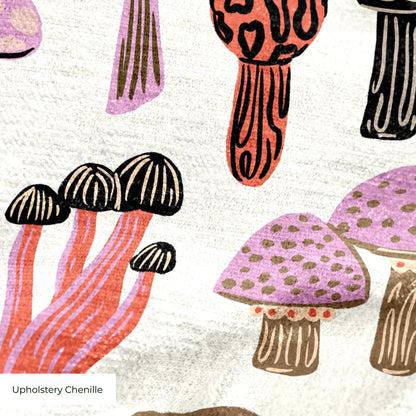 Foraged Mushrooms Fabric