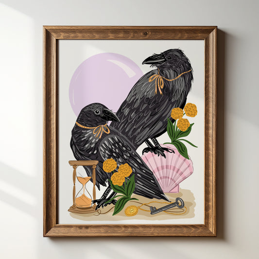 Crows & Curiosities - Art Print