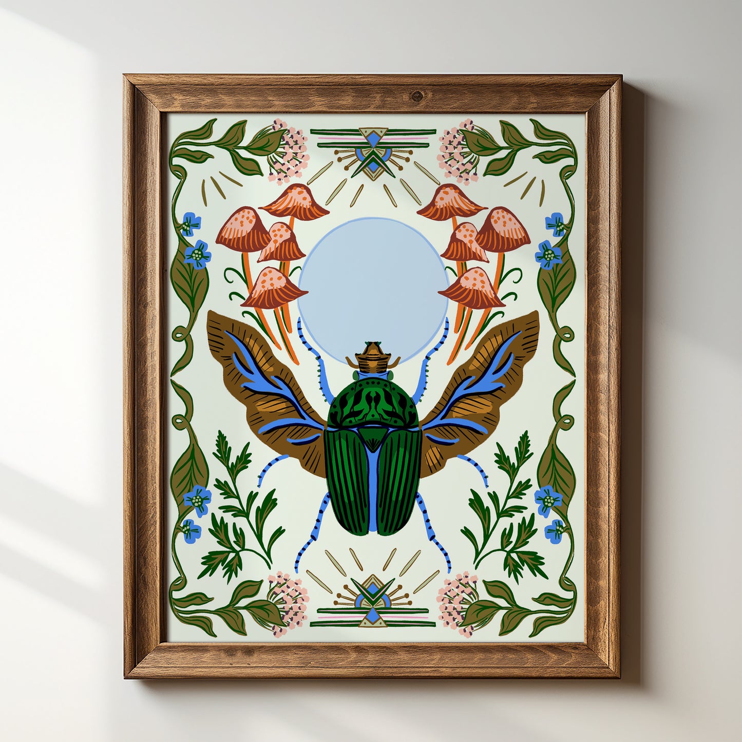 Deco Scarab - Art Print