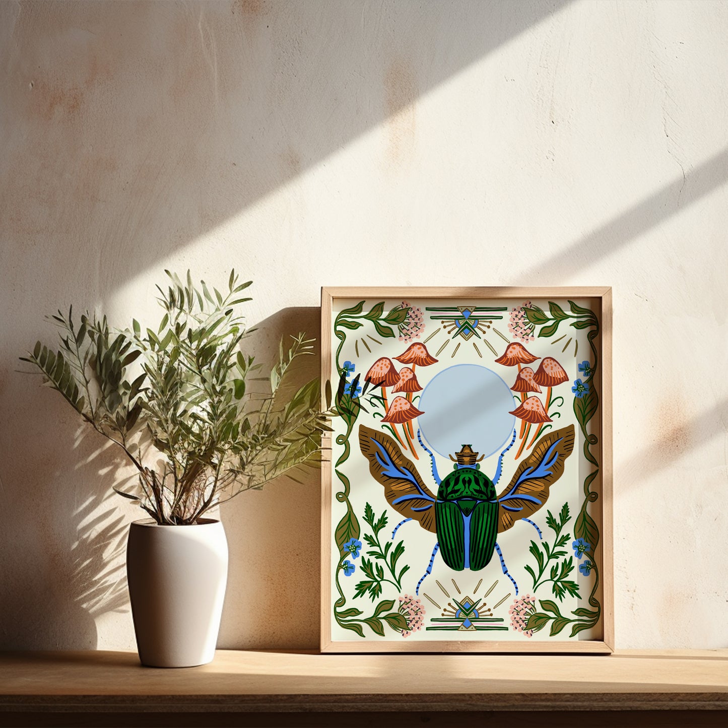 Deco Scarab - Art Print