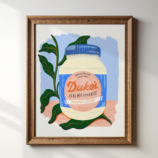 Duke's Mayo - Blue - Art Print