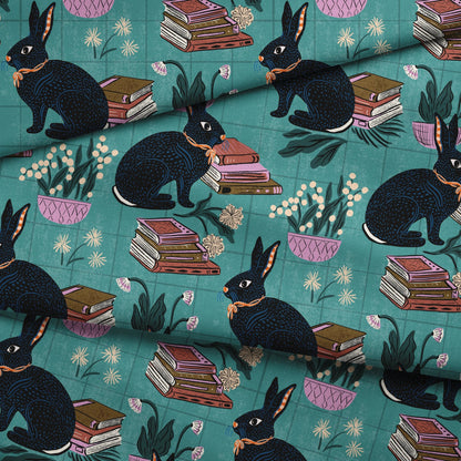 Bookish Bunnies Fabric