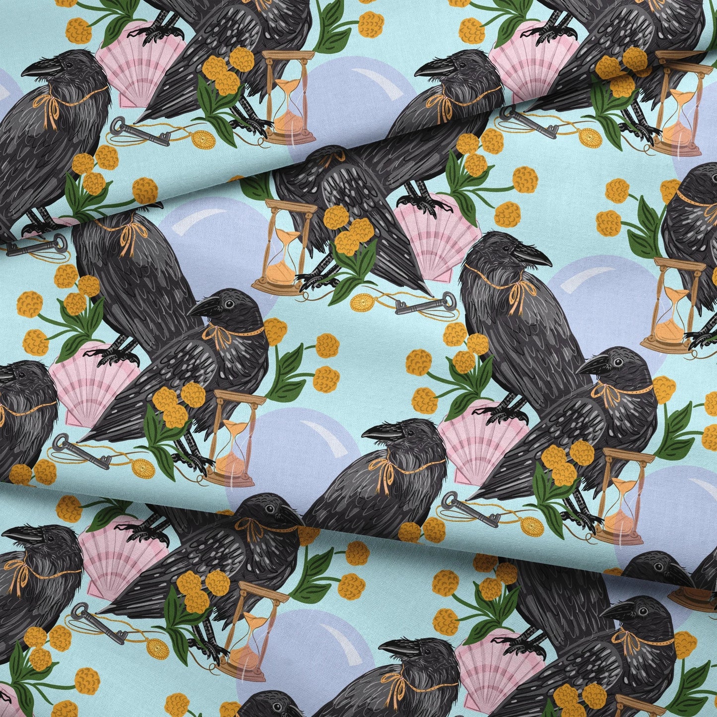 Crows and Curiosities  Fabric