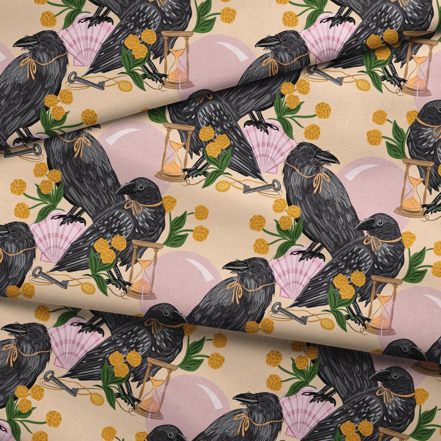 Crows and Curiosities  Fabric
