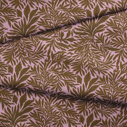 Willow Leaves, Pink and Bronze Fabric