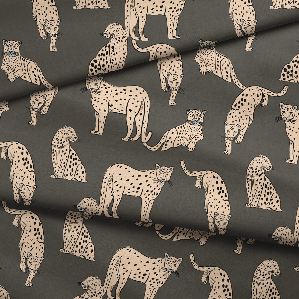 Big Cats, Urbane Bronze, Medium Fabric