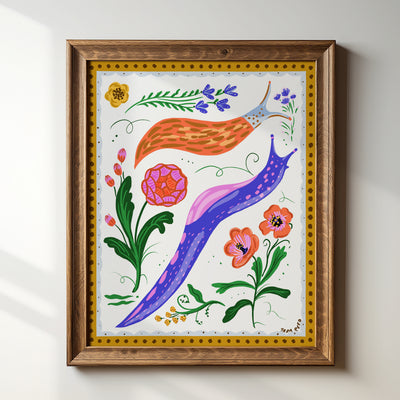 Folk Slugs - Art Print