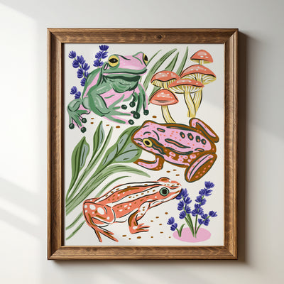 Forest Frogs - Art Print