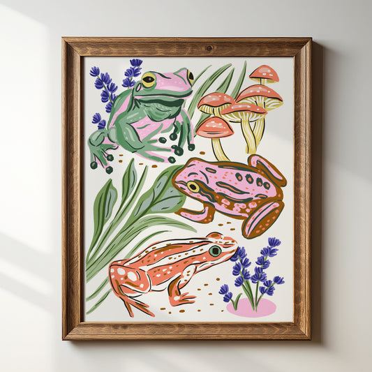 Forest Frogs - Art Print