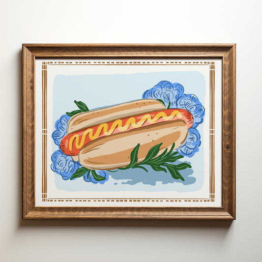 Glizzy with Mustard - Art Print