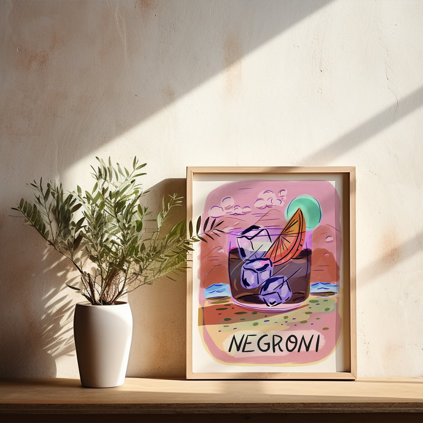 Retro Negroni - Art Print
