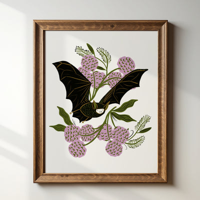 Vintage Bat - Art Print