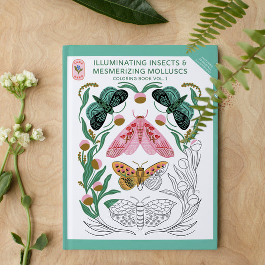 PREORDER: Illuminating Insects & Mesmerizing Molluscs - Coloring Book - Volume One