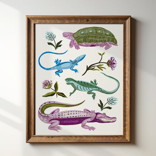 Reptiles - Art Print