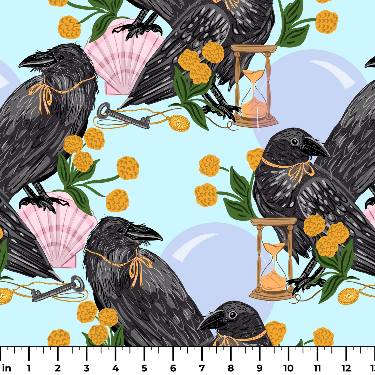 Crows and Curiosities  Fabric